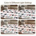 thumbnail image 7 of ODIKA 9'x12' Washable Area Rug Modern Geometric Dog Print Contemporary Animal Motif Repeating Border for Dining Room, Basement, Large Office, Non-Slip Chair-Friendly, 7 of 7