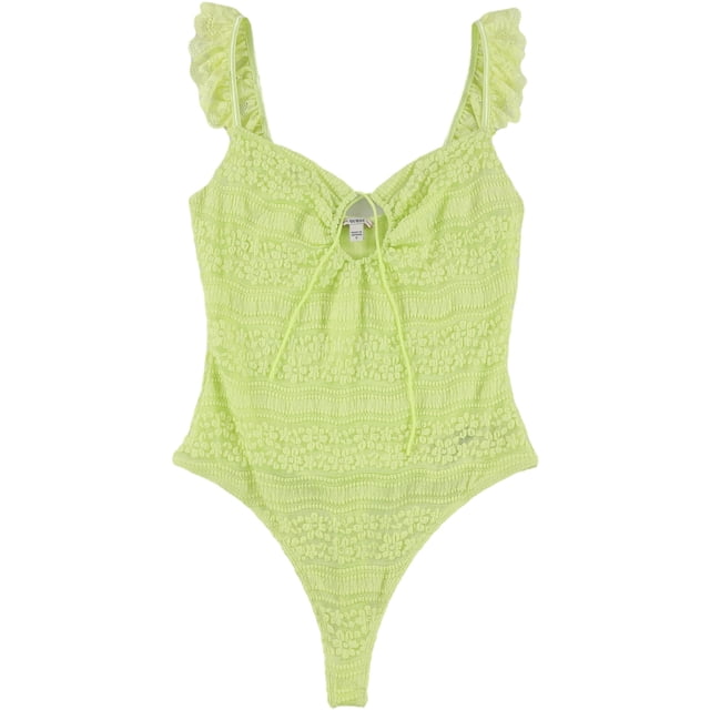Mono de encaje con tanga Guess para mujer color verde pequeño