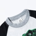 thumbnail image 6 of HCNTES Toddler Baby Boy Spring Clothes Dinosaur Print Short Sleeve T-Shirt Top + Elastic Waist Shorts Set Summer Outfit for Kids(Z01-White,4-5 Years), 6 of 9