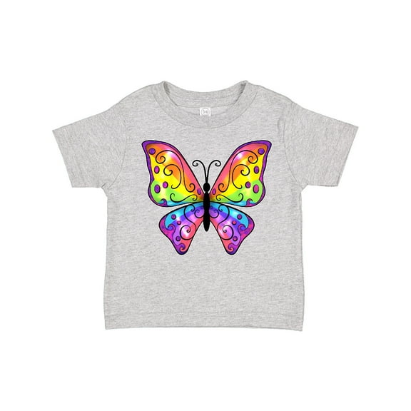Inktastic Butterfly with Rainbow Wings Boys or Girls Toddler T-Shirt