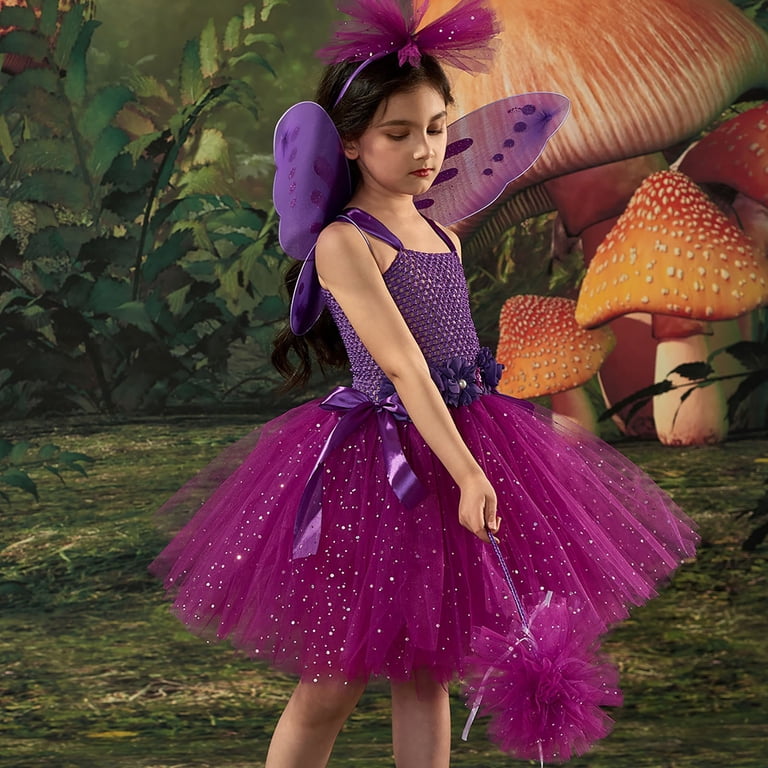 Mercatoo Kids Girls Halloween airy Dress Outfit with Headband Sleeveless Flower Pleated Tulle Princess Dress Set with ings, Kids Unisex, Size: 2-3 Mercatoo Kids Girls Halloween airy Dress Outfit with Headband Sleeveless Flower Pleated Tulle Princess Dress Set with ings, Kids Unisex, Size: 2-3