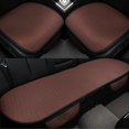 thumbnail image 3 of Funda de asiento de coche transpirable de seda de hielo para las cuatro estaciones, almohadilla protectora de cojín de asiento de coche, juego de cojines universales aptos para la mayoría de los coche, 3 of 4