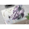 thumbnail image 2 of Luxury Rugs, Contemporary Rugs, Customs Rugs, Purple And Gray Feather Painting Rugs, Feather Rugs, Pattern Rug, Modern Rug, Small Rug, 2.6'x5' - 80x150 cm, 2 of 8