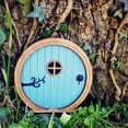 thumbnail image 3 of Fairy Door for Trees, Fairy Door for Garden Decoration Door,3D DIY Garden Tree Doors Miniature Door Decoration , Miniature Fairy Garden Outdoor Yard Art Sculpture Decor, 3 of 5