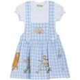 thumbnail image 3 of Wizard of Oz Cowardly Lion Dorothy Scarecrow Matching Family Bodysuit and Square Neck Dress Outfit Set Gingham Newborn to Infant, 3 of 5