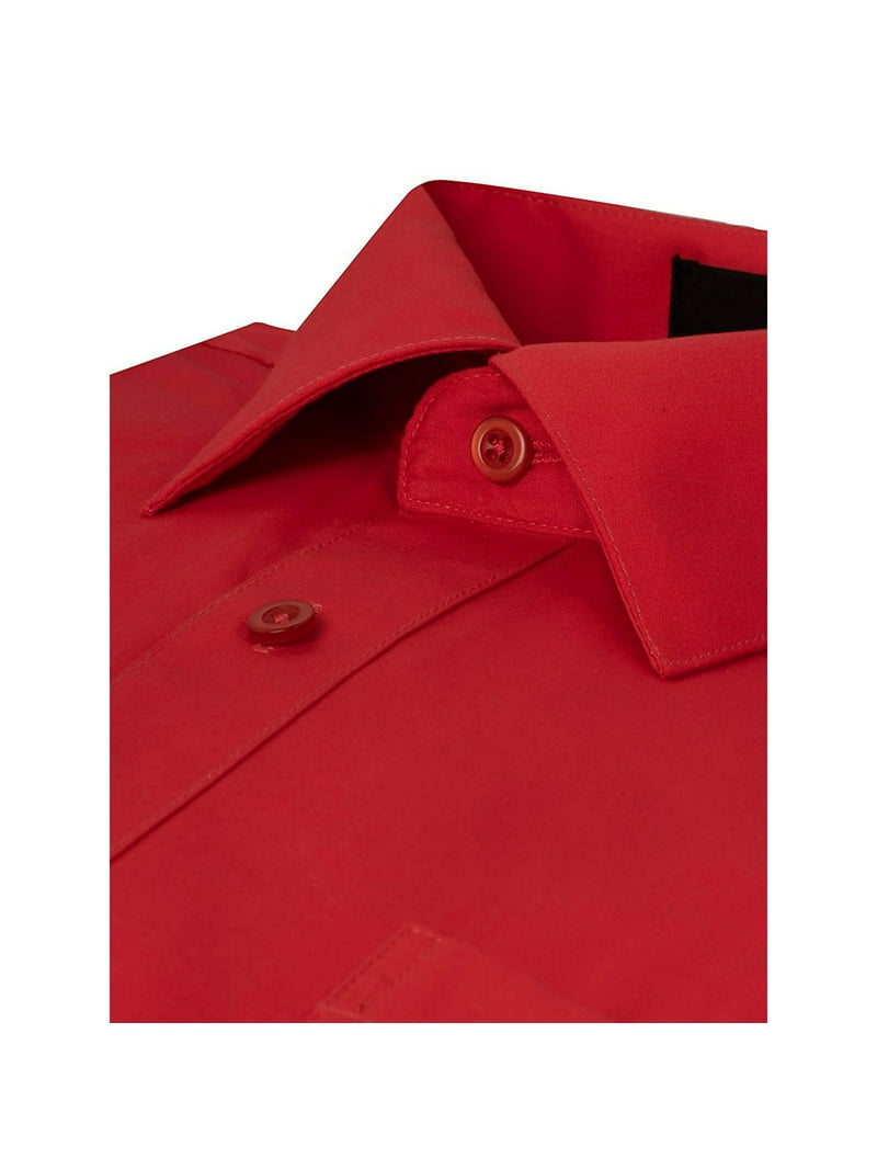 open lace back dress Hisdern Men's Red Paisley Splicing Dress Shirt for Office Wear 3XL
