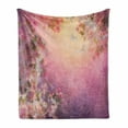 thumbnail image 1 of Art Soft Flannel Fleece Throw Blanket, Enchanted Cherry Blossom Petals Field Shabby Form Floral Garden Spring Picture, Cozy Plush for Indoor and Outdoor Use, 60" x 80", Pale Pink Peach, by Ambesonne, 1 of 6