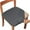 Gray, variant on EazyTech High Elastic Satin Chair Cover - Slip-Resistant, Stain-Proof Dining Chair Slipcover for Home & Office,Fits 14-19 Inch Chairs Black
