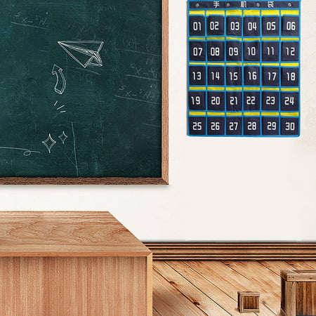 Numbered Classroom Pocket Chart For Cell Phones and Calculator