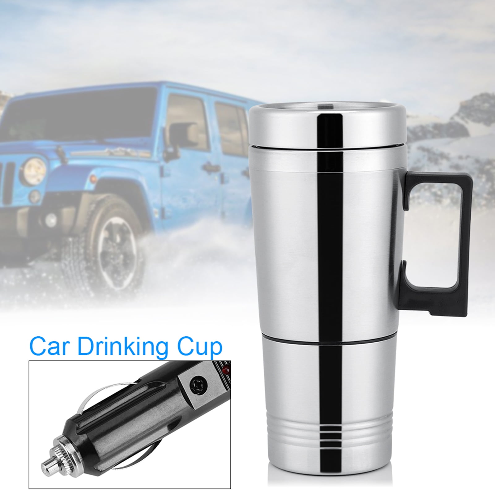 Heated Coffee Mugs, Armor All,Set of 2 for Car & Traveling, 12V (cig.  lighter)