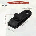 thumbnail image 3 of Uxcell Pinzas para Lona de Alta Resistencia con Agarre de Bloqueo [15PCS] - Abrazaderas para Lonas de Camping y Toldos - [Negro-3.3IN], 3 of 7