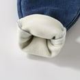 thumbnail image 5 of tarylea Toddler Baby Girls Boys Clothes Fleece Lined Elastic Waist Mid Rise Pants Solid Color Cinch Bottom Trousers Casual Loose Winter Warm Dailywear Infant Pants for 2-10 Years, 5 of 6