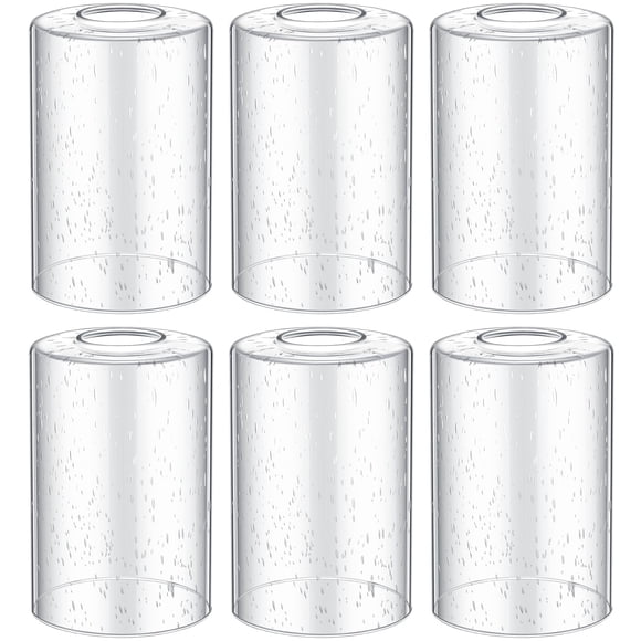 Pantalla de lámpara Teenyyou de vidrio burbuja moteado 4x15 cm, paquete de 6