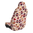 thumbnail image 2 of Wukai rock music Skull record Full Set Car Seat Covers with Soft Padding Universal Auto Front Seats Protector and Cushion Mat, 2 of 5