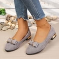 thumbnail image 2 of Summer Women's Casual Pointed Toe Flat Shoes with Rhinestone Bow Detail Low Heel Comfortable Footwear, 2 of 9
