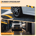 thumbnail image 5 of Shininglove 2 Pack Heavy Duty Rubber Speed Bumps for Road - 3.3Ft 2-Channel Modular Driveway Humps with 6 Bolt Spikes for Asphalt/Concrete/Driveway/Gravel, 25,000LB Capacity, 5 of 8