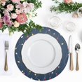 thumbnail image 4 of Ryvnso Christmas Lights Round Plate Mats Dining Table Placemat Set of 4 for Holiday Decoration, 4 of 7