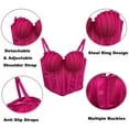 thumbnail image 4 of Abomasnow Women's Corset Tops Mesh Bustier Going Out Party Spaghetti Strap Y2K Vintage Tank Tops, 4 of 7