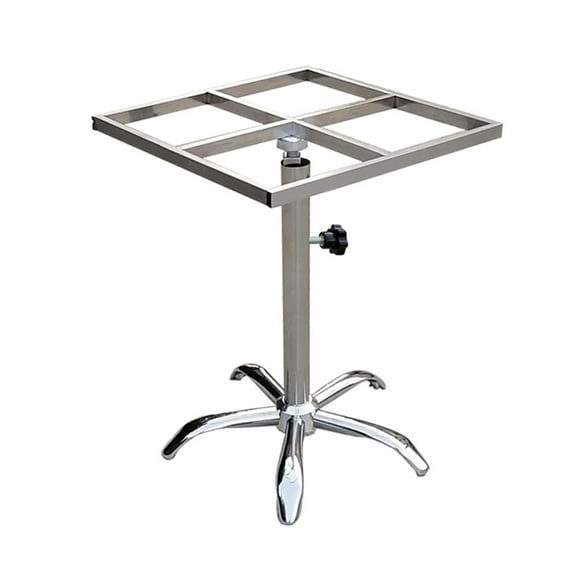 Estante giratorio para pintura, soporte para pintura, mesa giratoria estable, mesa de pintura en de acero inoxidable móvil con ruedas para embalaje de productos Cuadrado 500 mm x 500 mm