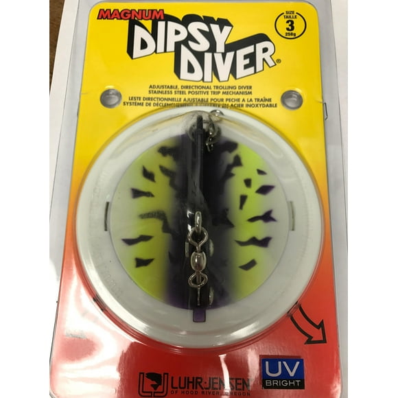 3 Dipsy Diver (Magnum) Purple Fire UV/Chrome Bottom