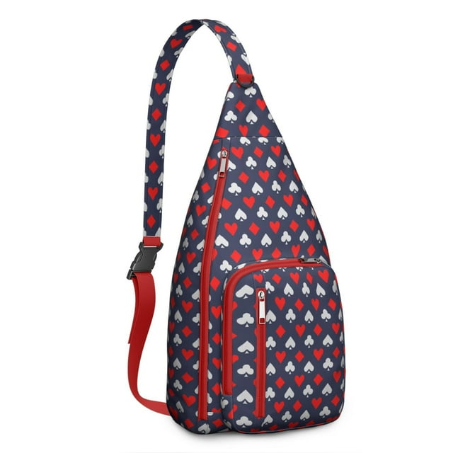 Training Essential Sling Backpack - Sports Print Shoulder Bag for Baseball, Football & Athletic Gear