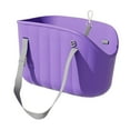 thumbnail image 2 of Bolsa de transporte para exteriores para gatos, bolsa de viaje para gatitos, bolso para exteriores para cachorros de EVA, transpirable para conejitos, Púrpura, 2 of 8