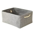 thumbnail image 1 of undry Canasta de Almacenamiento de Ropa Cesto de Cesta con Asas, Kids Toys Bin, Books Basket - Gris m Sunnimix  Cesta de almacenamiento plegable, 1 of 8