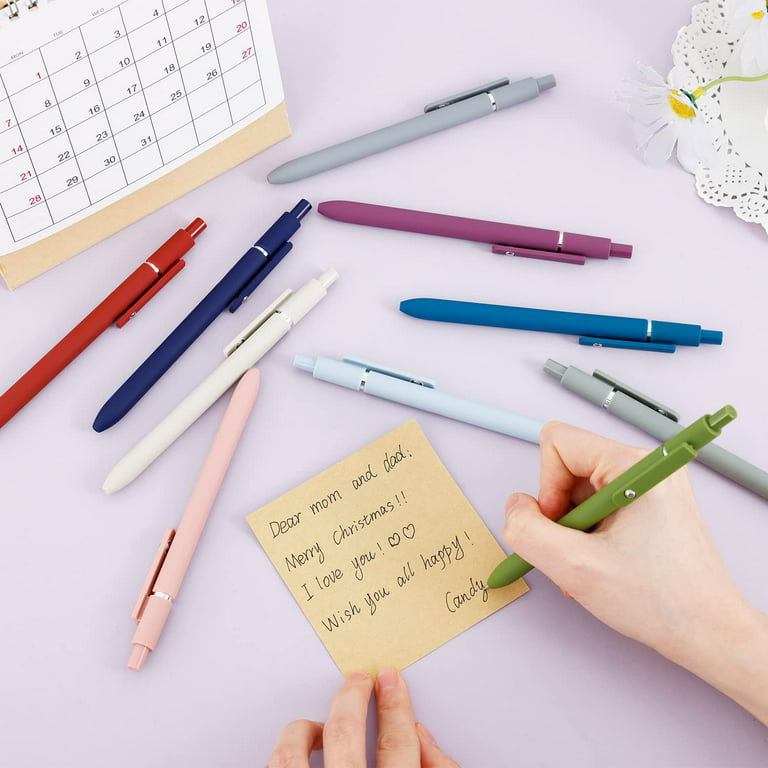 5pcs Pastel Colored Gel Ink Pens For Journaling, Scrapbooking