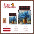 thumbnail image 3 of Rocae Mountain Blue Flowers Vase Print Christmas Drawstring Linen Gift Bag with Drawstrings Treat Bag Goody Present Bags for Christmas Party Favor, 3 of 8