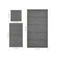 thumbnail image 5 of Beautiful by Drew Barrymore 6-Piece Textured Bath Towel Set, Soft 100% Cotton, Charcoal Gray, 5 of 5