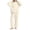White, variant on NominalSnug Flannel Pajamas for Women Sets Full Zip up Fuzzy Fleece Cardigans Wide Legh Pants Winter Thicken Warm Lounge Sleepwear 2 Piece