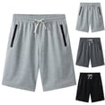 thumbnail image 2 of FUZHIQ Men's Gym Shorts 5 Inch Inseam Comfort Stretch Hiking Shorts Breathable Summer Walking Shorts Knee Length Cargo Pants,M, 2 of 3