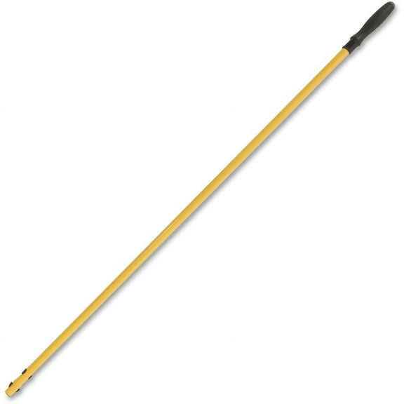 Rubbermaid Commercial Hygen Quick Connect Mop Handle - 58" Length - Yellow - Aluminum - 1 Each | Bundle of 5 Each