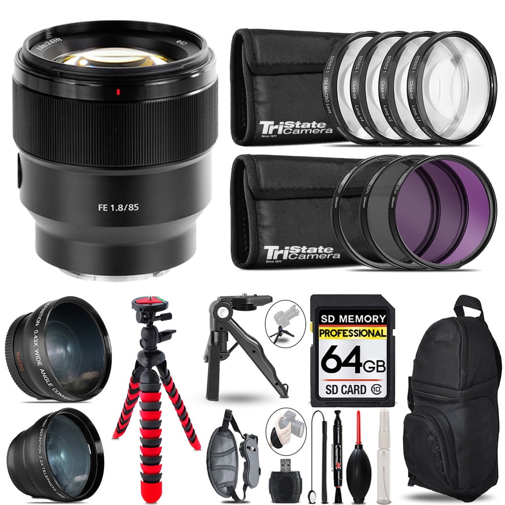 Sony E PZ 18-105mm f/4 G OSS Lens + UV Filter+ + Hood + Lens Pouch