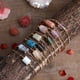 thumbnail image 2 of Nvzi Pulsera de piedra curativa delicada Una variedad de accesorios de piedra prismática pulsera cadena de metal-Azul oscuro A, 2 of 5