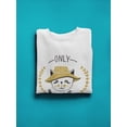 thumbnail image 3 of Only Smile! Sweatshirt Women -Image by Shutterstock, Female 3X-Large, 3 of 4