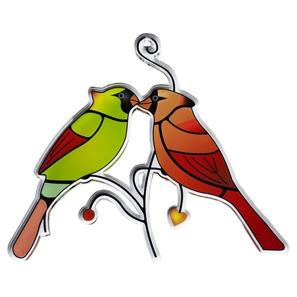 Colgante atrapasol de pájaro de cristal, prisma elegante, pájaro teñido, para colgar en la ventana o puerta. C