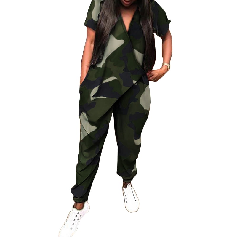 camouflage womens jumpsuit