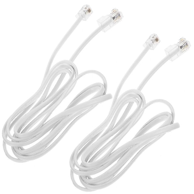 Plug And Play RJ11 To RJ45 Adapter For Easy Use In Home And Office Settings With 1.7M Cord Length Ensuring Reliable Signal Transmission 2Pcs