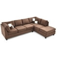 thumbnail image 5 of Glory Furniture Malone Sectional in Chocolate Color, 5 of 7