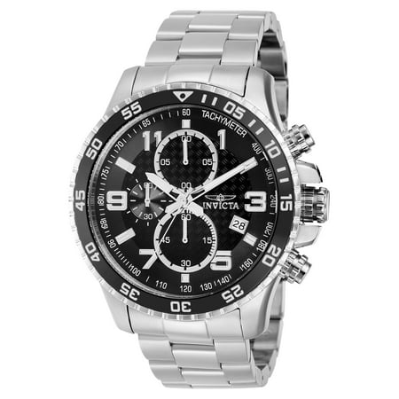 Invicta Specialty Men 45mm Stainless Steel Black Dial Chronograph Quartz Watch