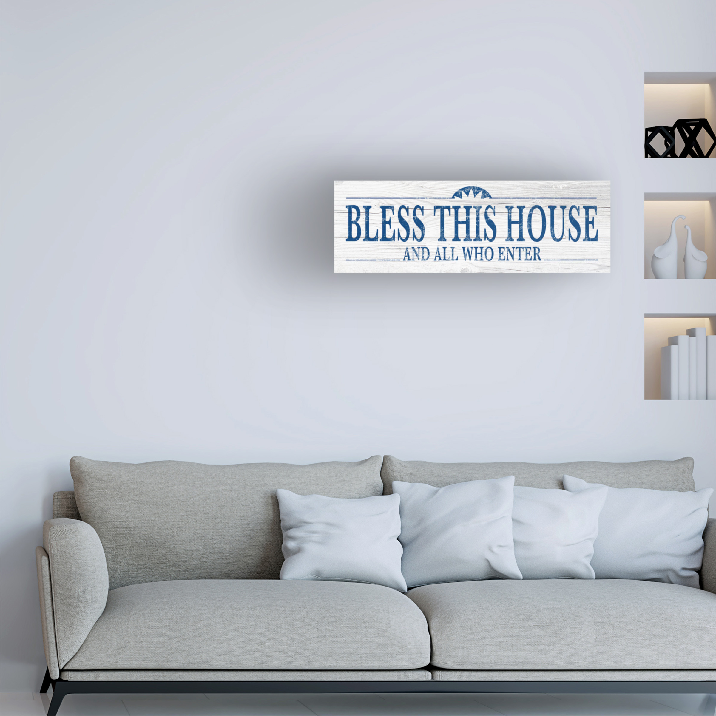 Trademark Fine Art 'Bless This House' Canvas Art by ALI Chris