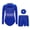 Royal Blue, variant on Runhomal Kids Girls Shiny Rhinestone Long Sleeve Gymnastic Leotard Ballet Tumbling Dance Unitard with Shorts Set Burgundy 8