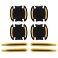 thumbnail image 1 of Protector de copa de manija de puerta de coche Unique Bargains Anti-Rayas, películas protectoras de rayones de manija de puerta, Negro, Amarillo, 1 juego 8.5x8cm de resina, 1 of 1