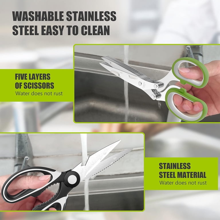 Juyafio Kitchen Shears 2-Pack with Herb Scissors photo 6