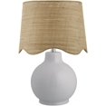 thumbnail image 2 of Mark&Day Table Lamps, Tereza Rustic White/Wheat Bedside Table Lamp for Nightstand Bedroom, Living Room or Office (22" H x 15" W x 15" D), 2 of 6