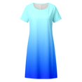 thumbnail image 3 of WILLBEST Vestidos para Mujer Vestido Casual de Mujer Vestido de Verano Bohemio de Cuello Redondo Fluido para Casa Playa Cómodo Lavable A Máquina Traje Básico Mediana​​, 3 of 3