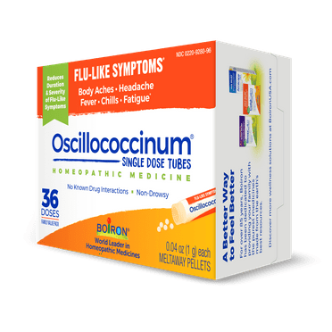 Boiron Oscillococcinum 36 Count, Homeopathic Medicine for Flu-Like Symptoms Relief