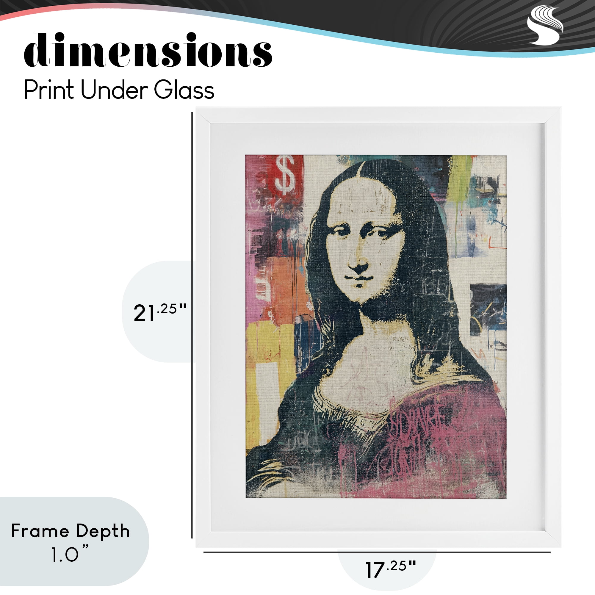 Stupell Industries Urban Renaissance Portrait White Framed Print Under Glass, design by Svetlana Aleynikova