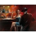 thumbnail image 2 of Haenraets, Willem 32x25 Gold Ornate Wood Framed with Double Matting Museum Art Print Titled - Evening in the Bar II, 2 of 4